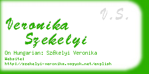 veronika szekelyi business card